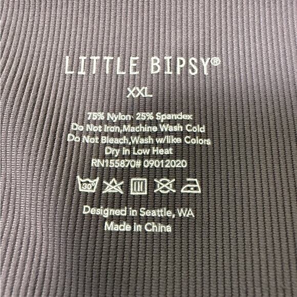 Little Bipsy Athletic Ribbed Leggings Grey Size XXL - Picture 6 of 9